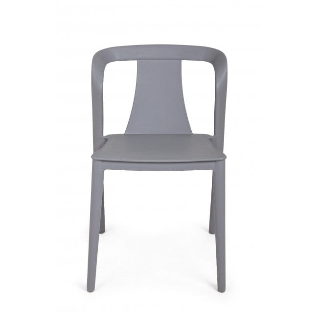 Sedia da pranzo in plastica Alyssa Grigio (1)
