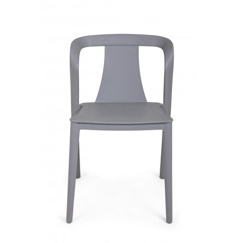 Sedia da pranzo in plastica Alyssa Grigio (1)