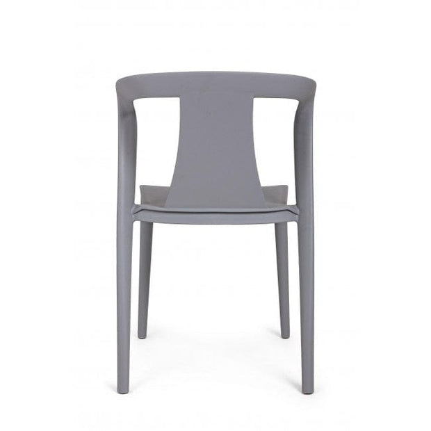 Sedia da pranzo in plastica Alyssa Grigio (2)