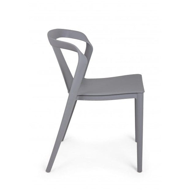 Sedia da pranzo in plastica Alyssa Grigio (3)