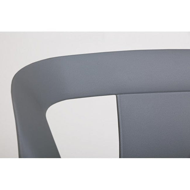 Sedia da pranzo in plastica Alyssa Grigio (5)