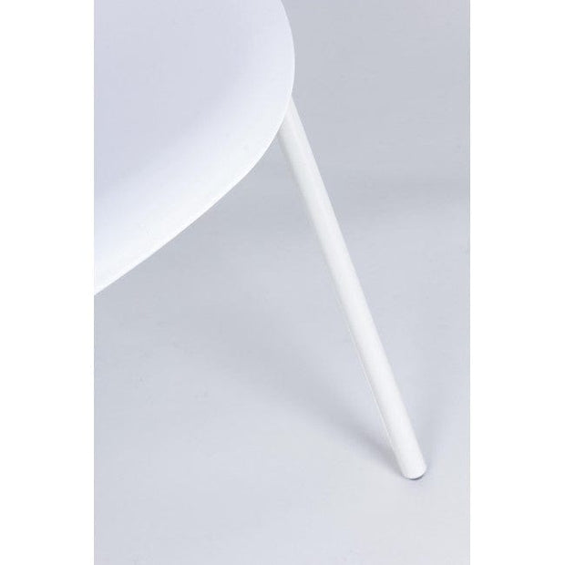 Sedia da pranzo in plastica Anastasia Bianco (2)