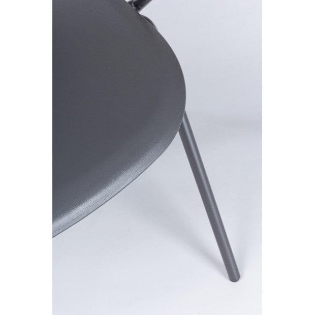 Sedia da pranzo in plastica Anastasia Grigio (2)