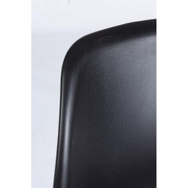 Sedia da pranzo in plastica Anastasia Nero (2)