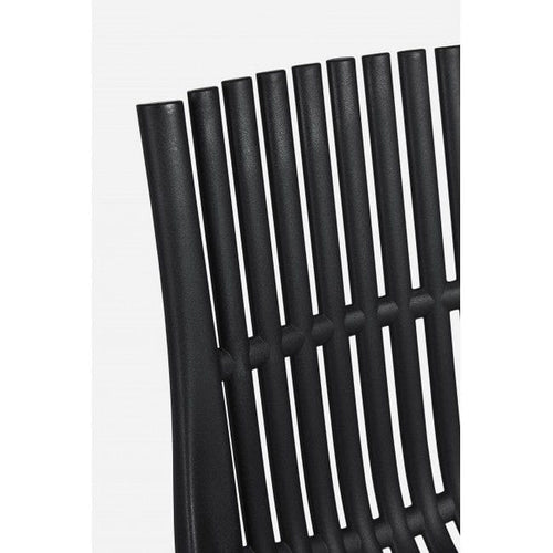 Sedia da pranzo in plastica Cassandra Nero (1)