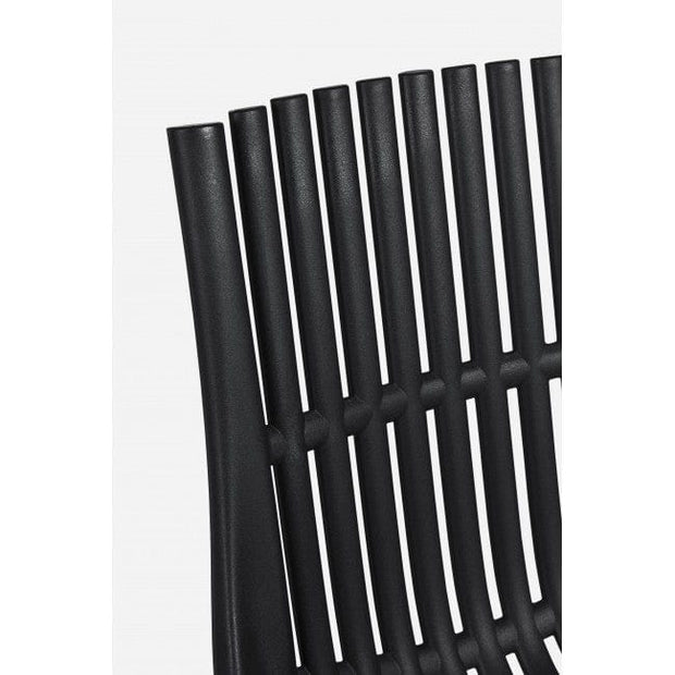 Sedia da pranzo in plastica Cassandra Nero (1)