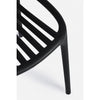 Sedia da pranzo in plastica Cassandra Nero (2)