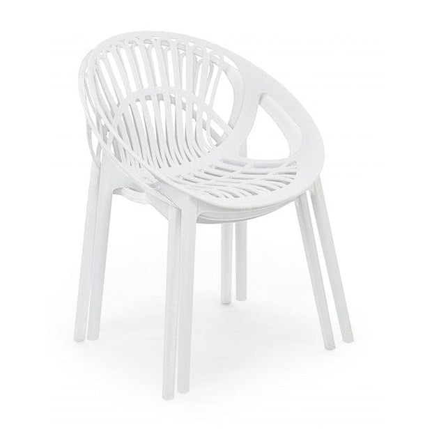 Sedia da pranzo in plastica Cassiopea Bianco (2)