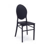 Sedia da pranzo in plastica Harris Nero