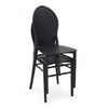 Sedia da pranzo in plastica Harris Nero (4)