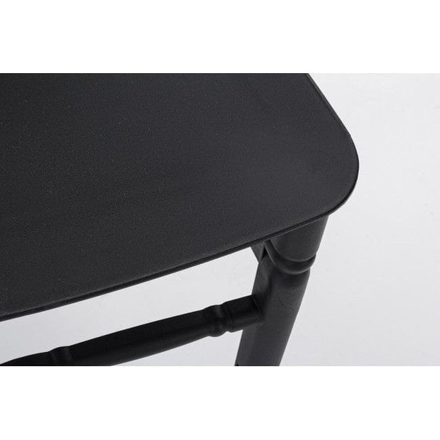 Sedia da pranzo in plastica Harris Nero (5)
