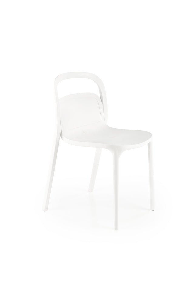Sedia da pranzo in plastica K490 Bianco