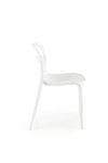 Sedia da pranzo in plastica K490 Bianco (4)