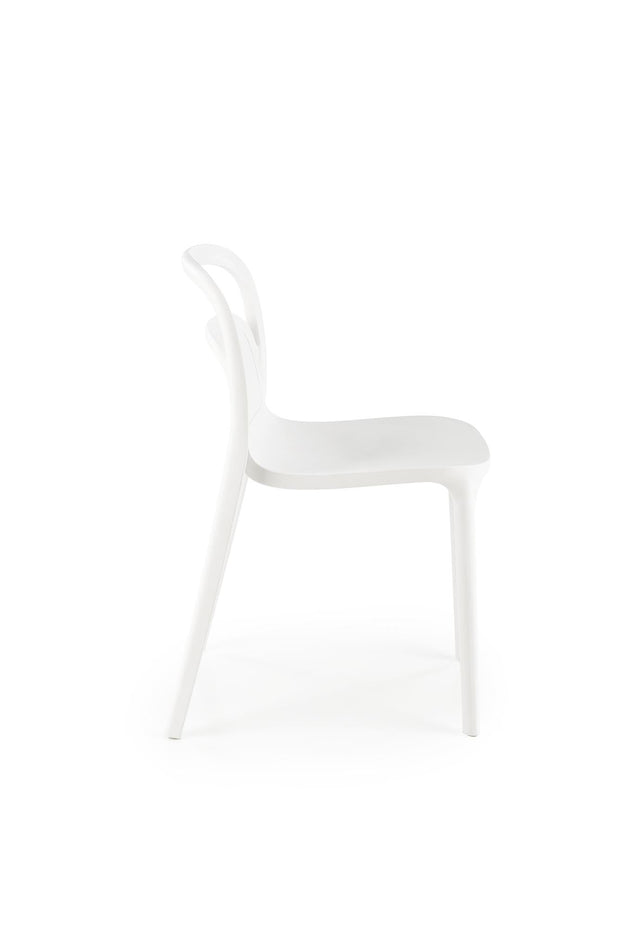 Sedia da pranzo in plastica K490 Bianco (4)