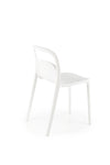 Sedia da pranzo in plastica K490 Bianco (5)