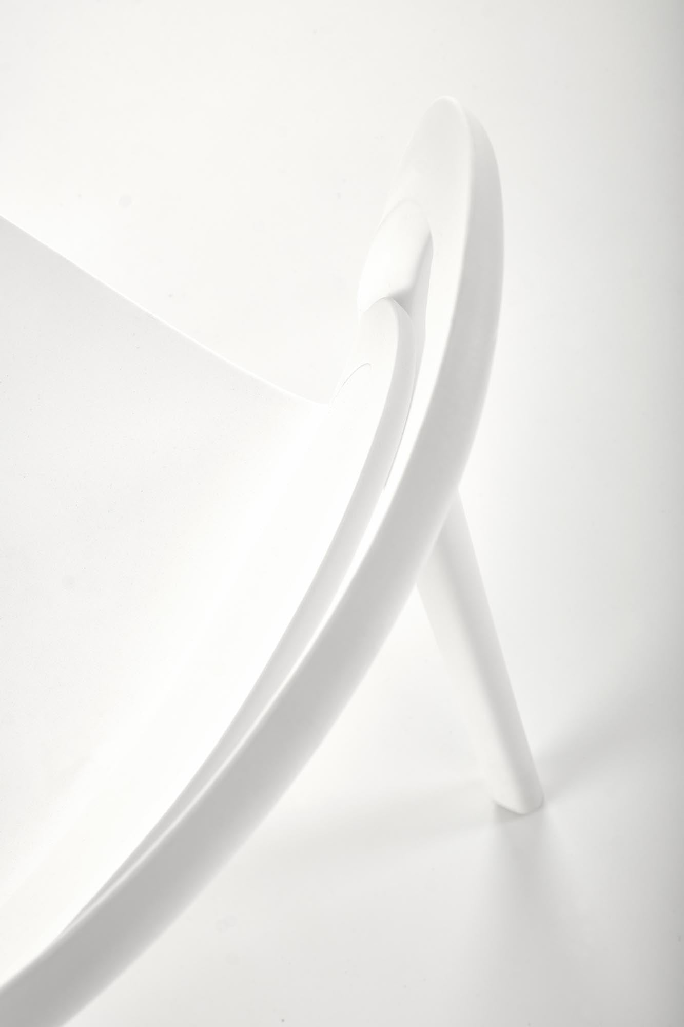 Halmar Sedia da pranzo in plastica K490 Bianco