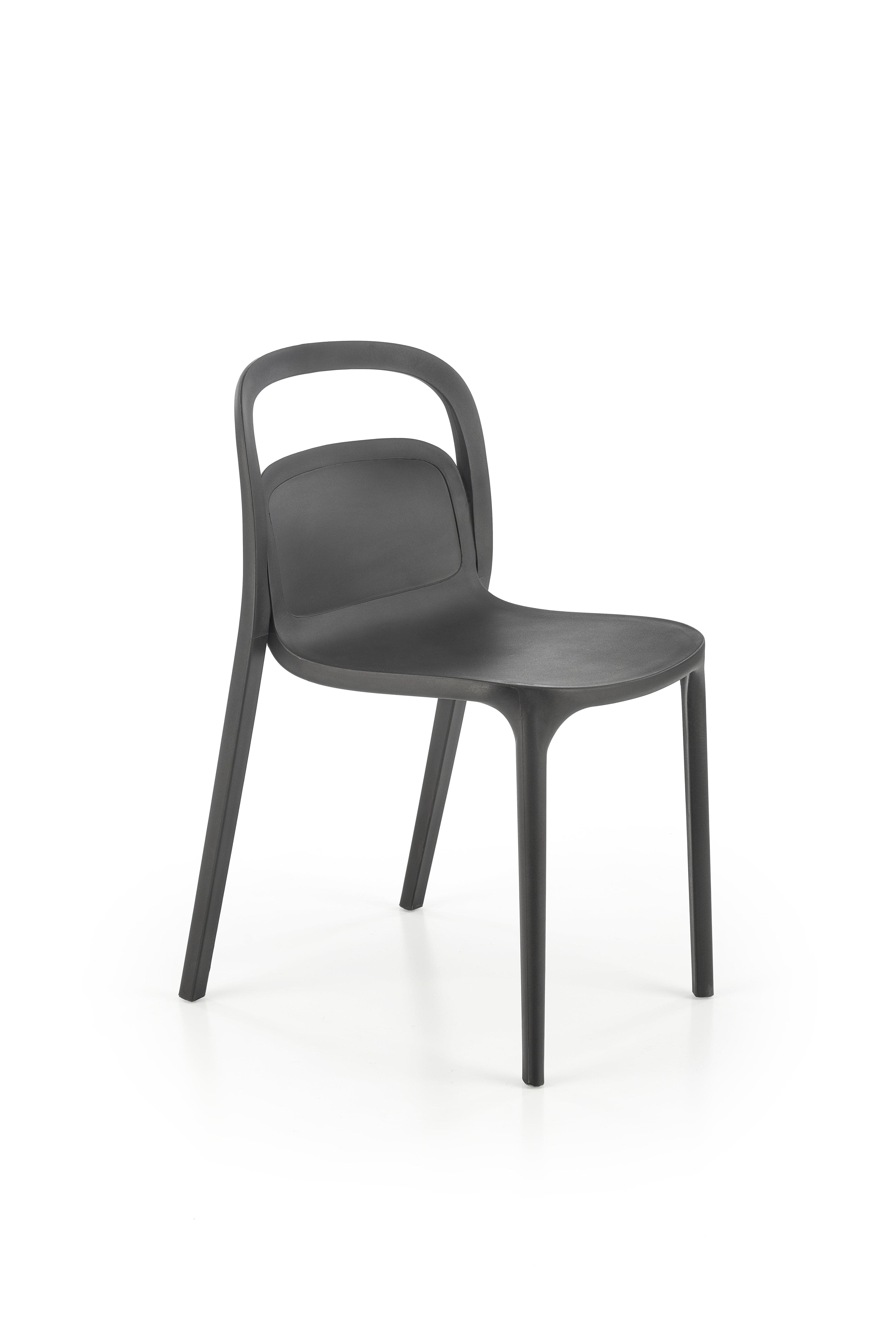 Sedia da pranzo in plastica K490 Nero
