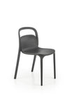 Sedia da pranzo in plastica K490 Nero