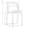 Sedia da pranzo in plastica K490 Nero (3)