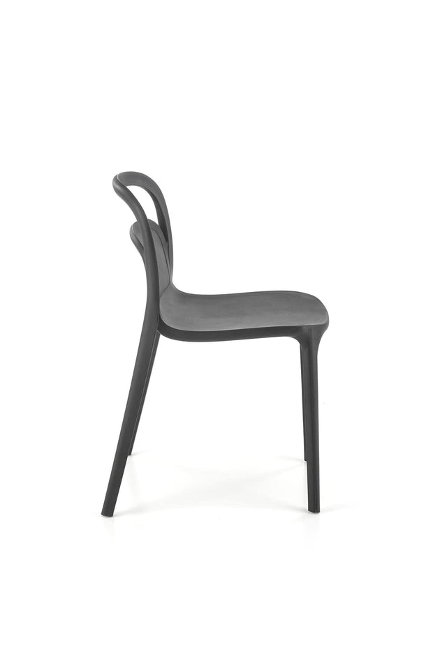 Sedia da pranzo in plastica K490 Nero (4)