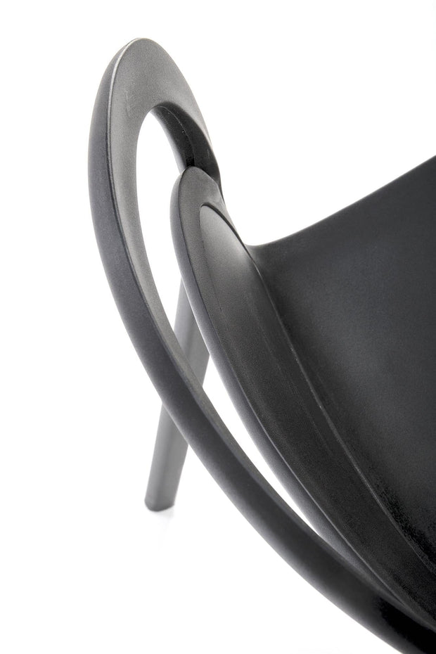 Sedia da pranzo in plastica K490 Nero (6)