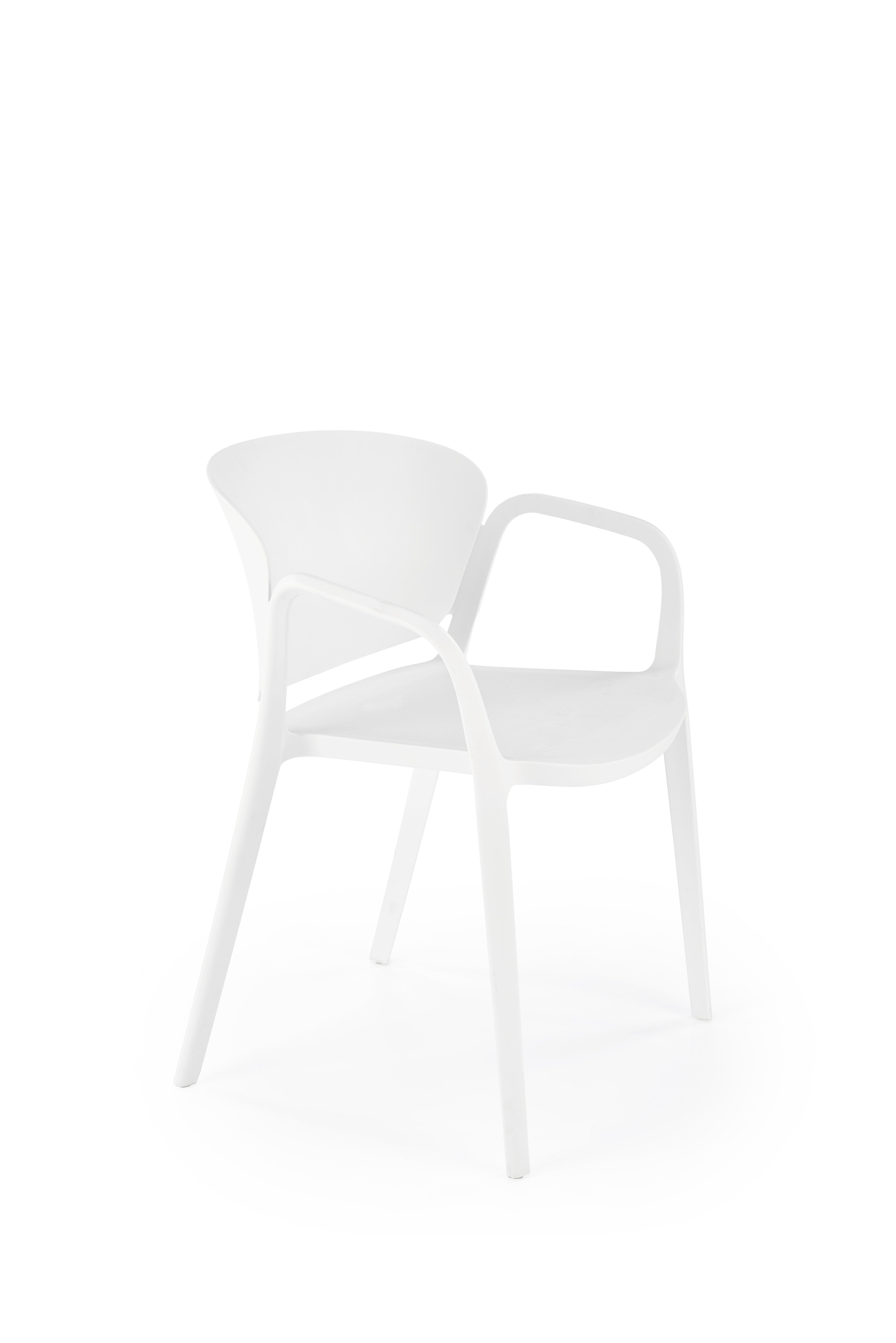Sedia da pranzo in plastica K491 Bianco