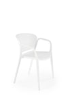 Sedia da pranzo in plastica K491 Bianco