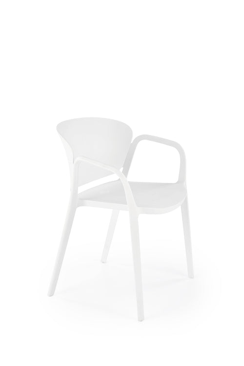 Sedia da pranzo in plastica K491 Bianco