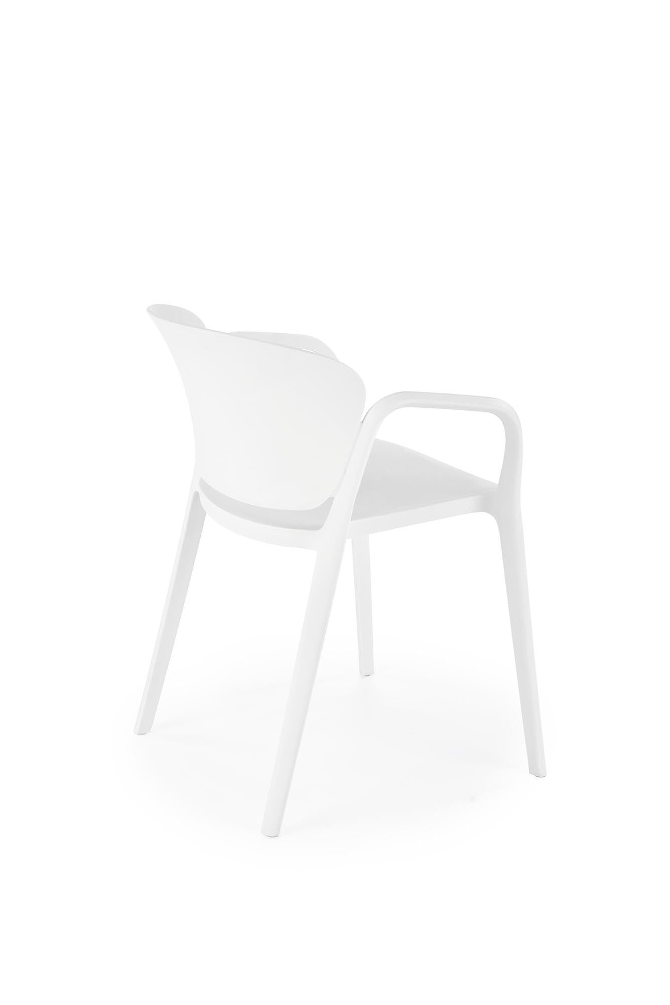 Sedia da pranzo in plastica K491 Bianco (5)