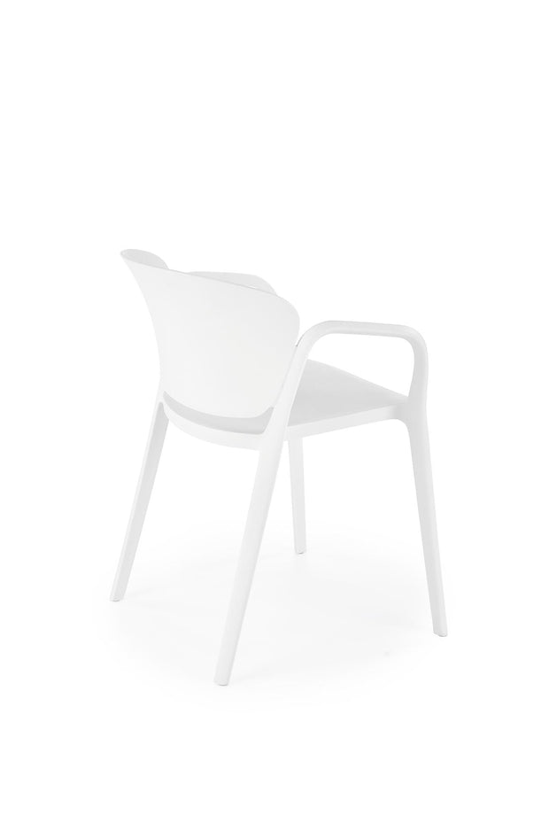 Sedia da pranzo in plastica K491 Bianco (5)