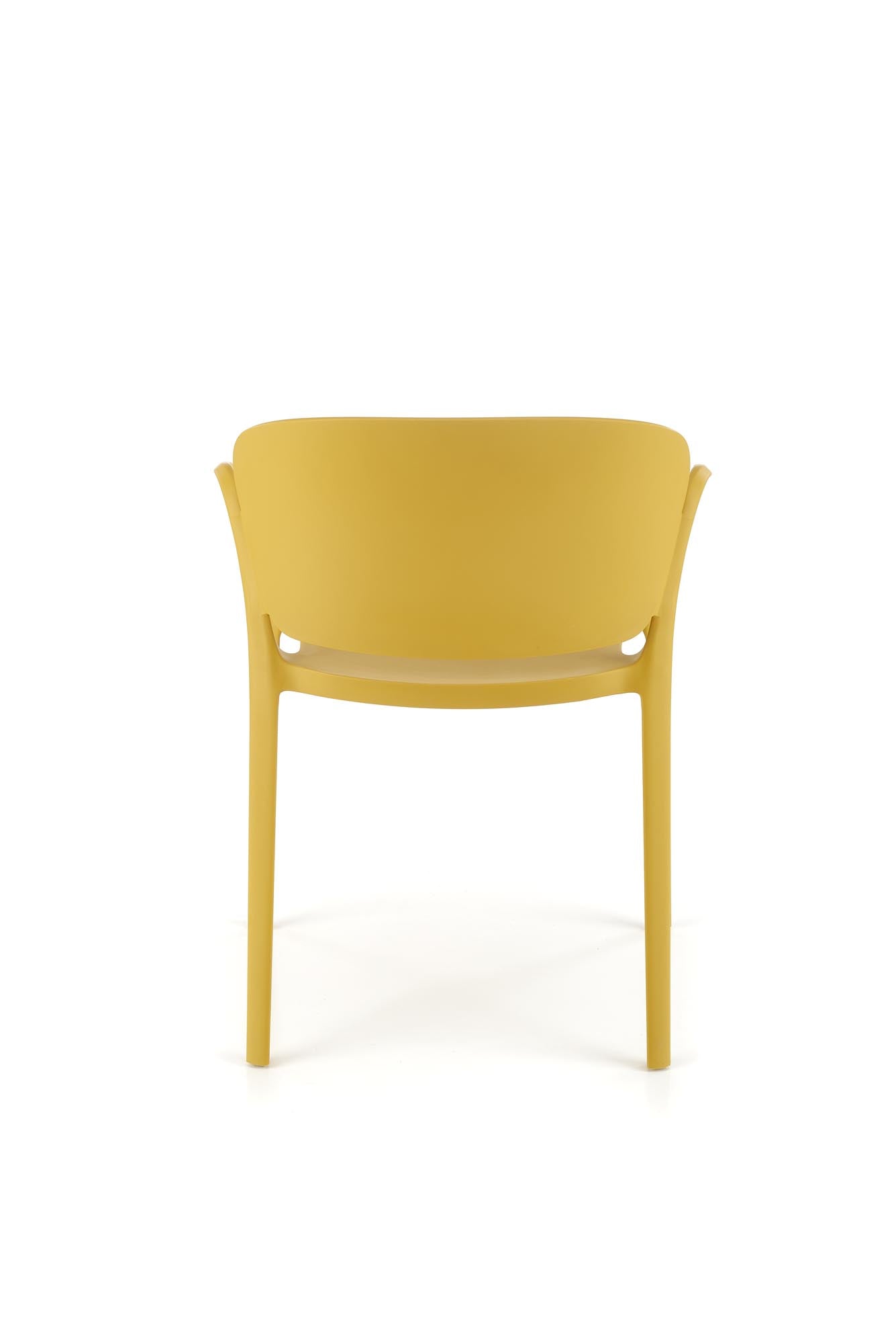 Sedia da pranzo in plastica K491 Giallo (1)