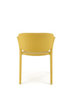 Sedia da pranzo in plastica K491 Giallo (1)