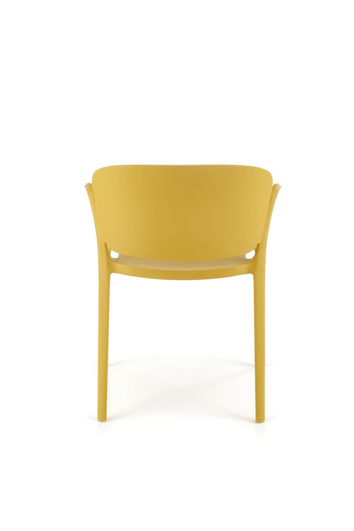 Sedia da pranzo in plastica K491 Giallo (1)