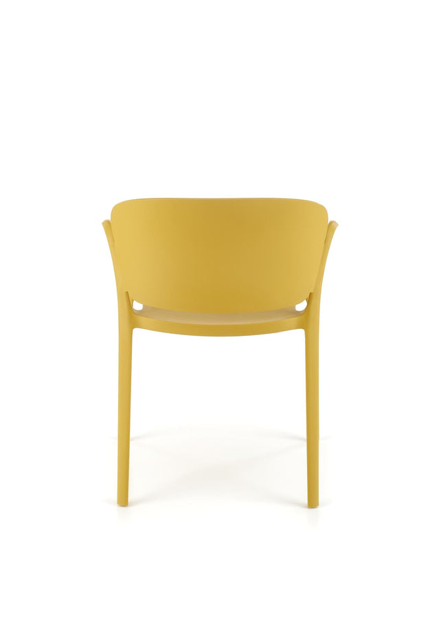 Sedia da pranzo in plastica K491 Giallo (1)