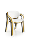 Sedia da pranzo in plastica K491 Giallo (2)