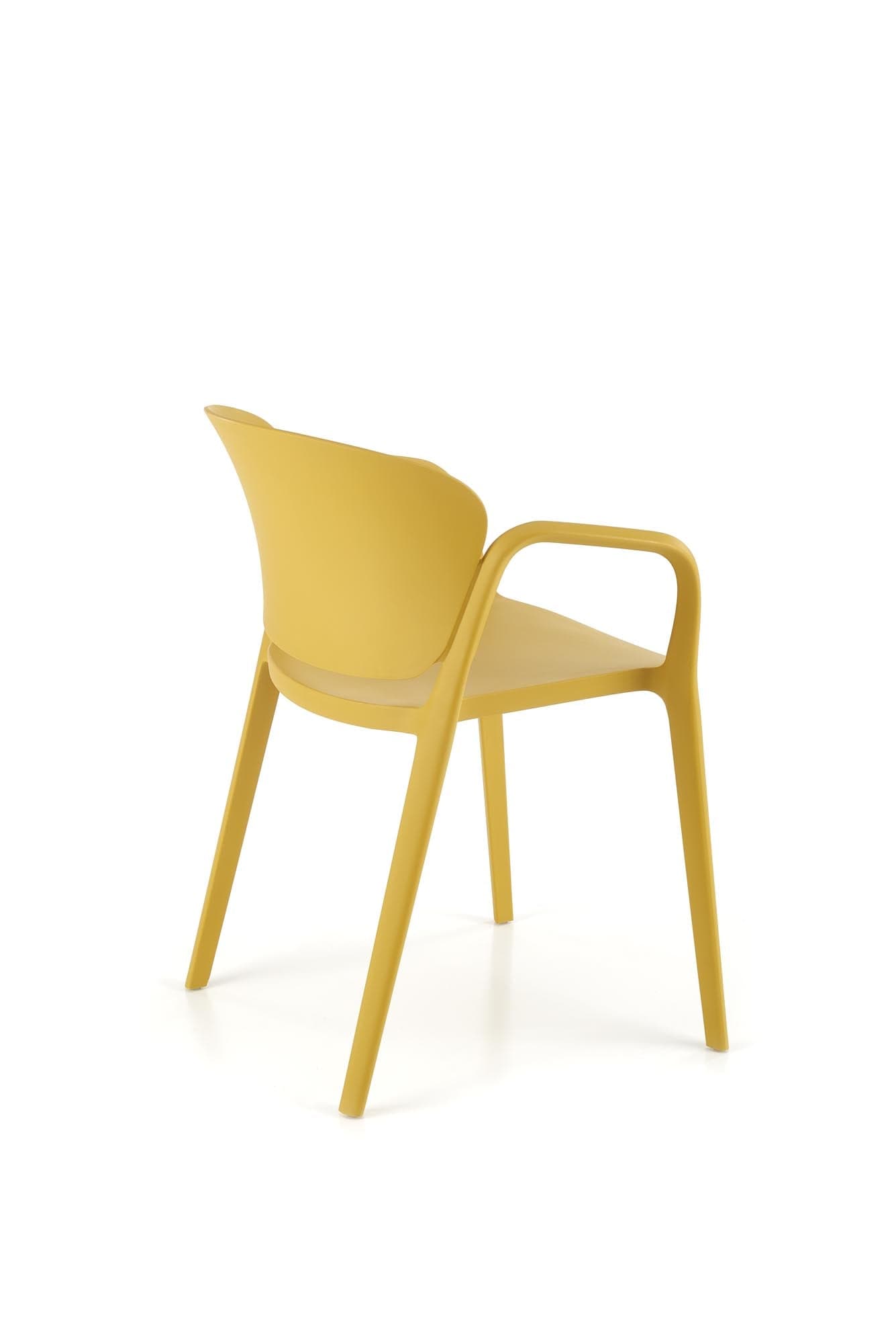 Sedia da pranzo in plastica K491 Giallo (5)