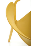 Sedia da pranzo in plastica K491 Giallo (7)