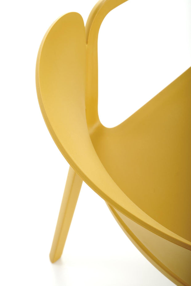 Sedia da pranzo in plastica K491 Giallo (7)
