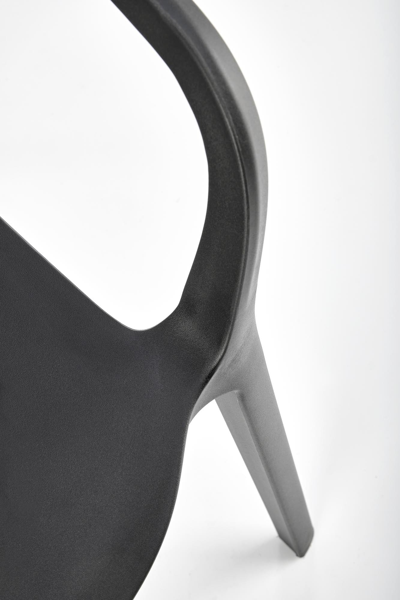 Sedia da pranzo in plastica K491 Nero (6)