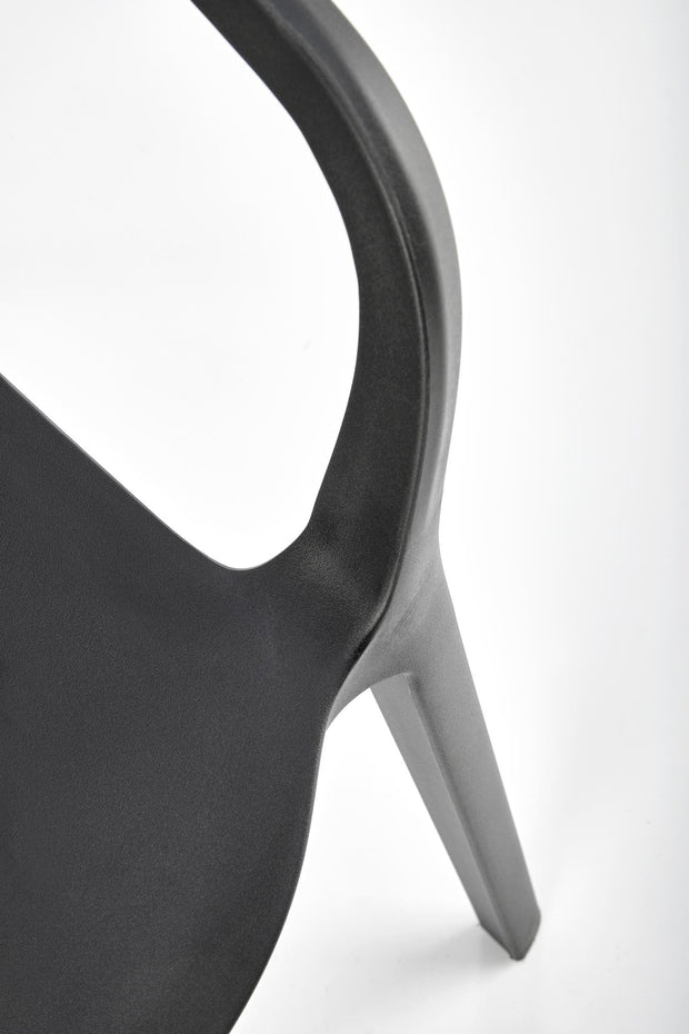 Sedia da pranzo in plastica K491 Nero (6)