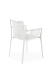Sedia da pranzo in plastica K492 Bianco (4)