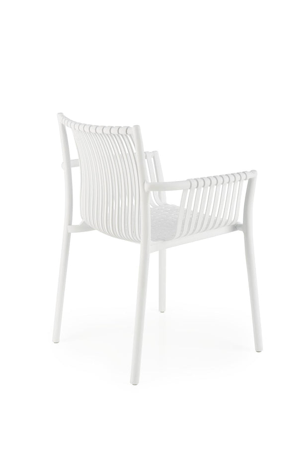 Sedia da pranzo in plastica K492 Bianco (4)