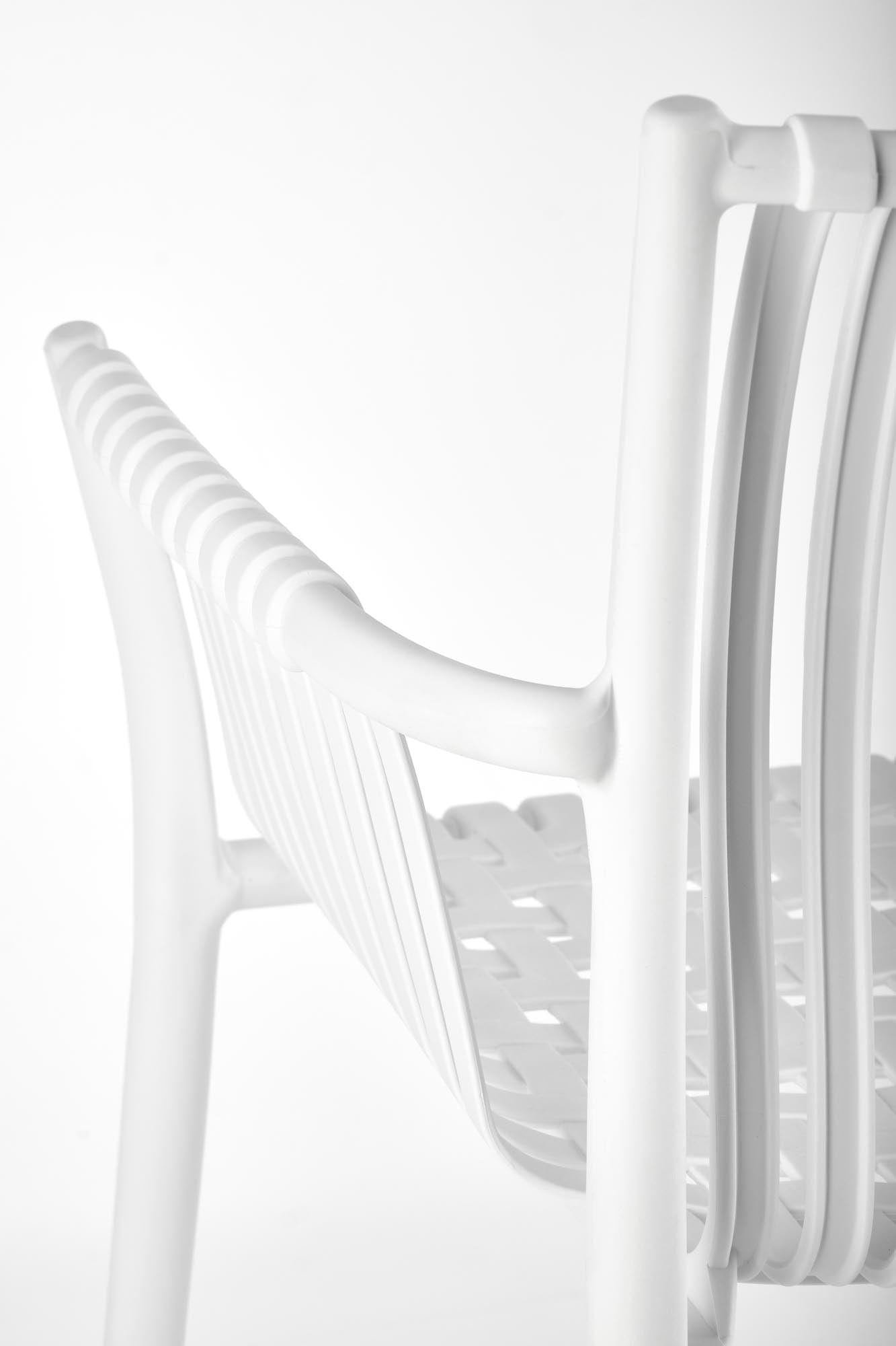 Sedia da pranzo in plastica K492 Bianco (7)