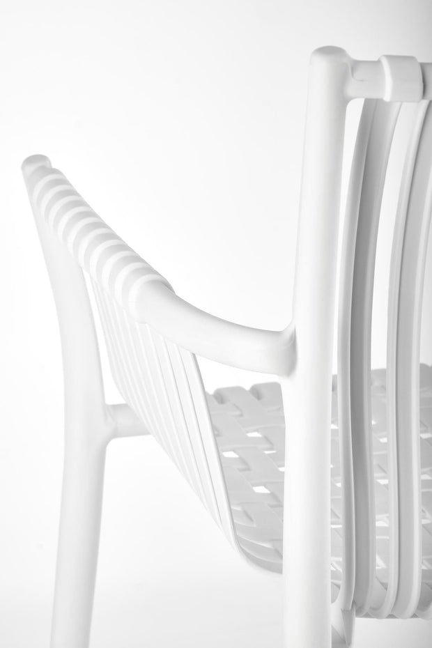 Sedia da pranzo in plastica K492 Bianco (7)