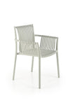 Sedia da pranzo in plastica K492 Grigio