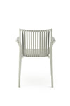 Sedia da pranzo in plastica K492 Grigio (1)