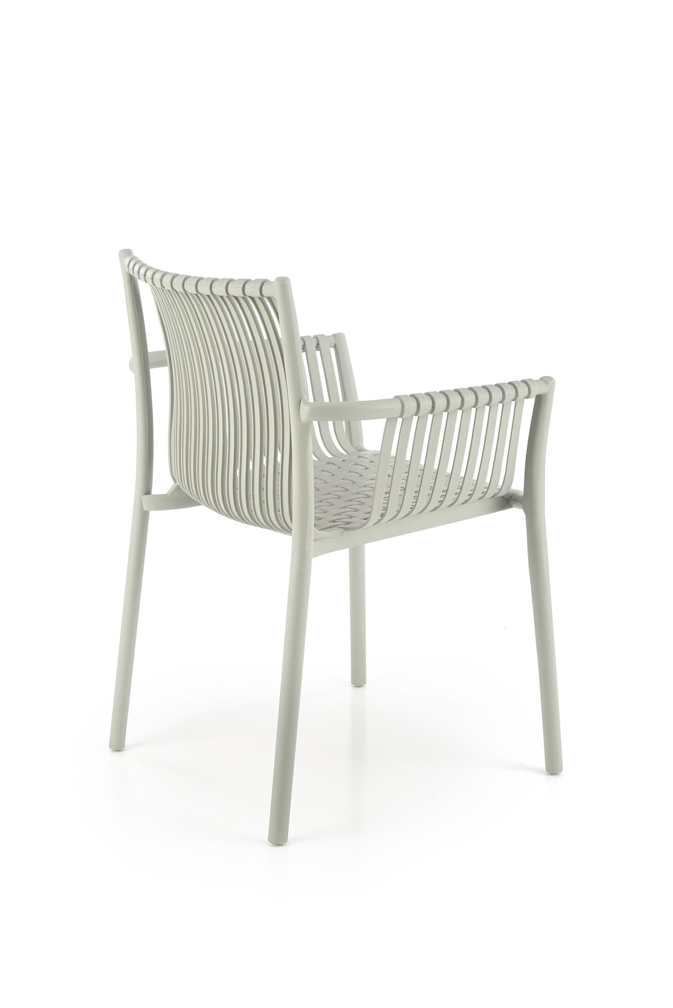 Sedia da pranzo in plastica K492 Grigio (5)