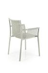 Sedia da pranzo in plastica K492 Grigio (5)