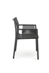 Sedia da pranzo in plastica K492 Nero (4)