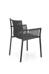 Sedia da pranzo in plastica K492 Nero (5)